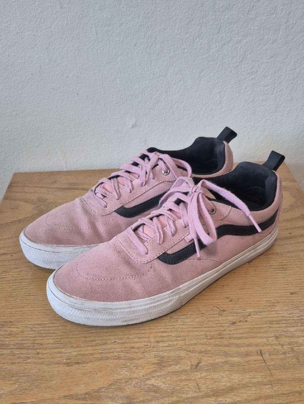 Vans Kyle Walker Shoes Mens Pink Black Low Top Athletic Sneakers Sz 11.5